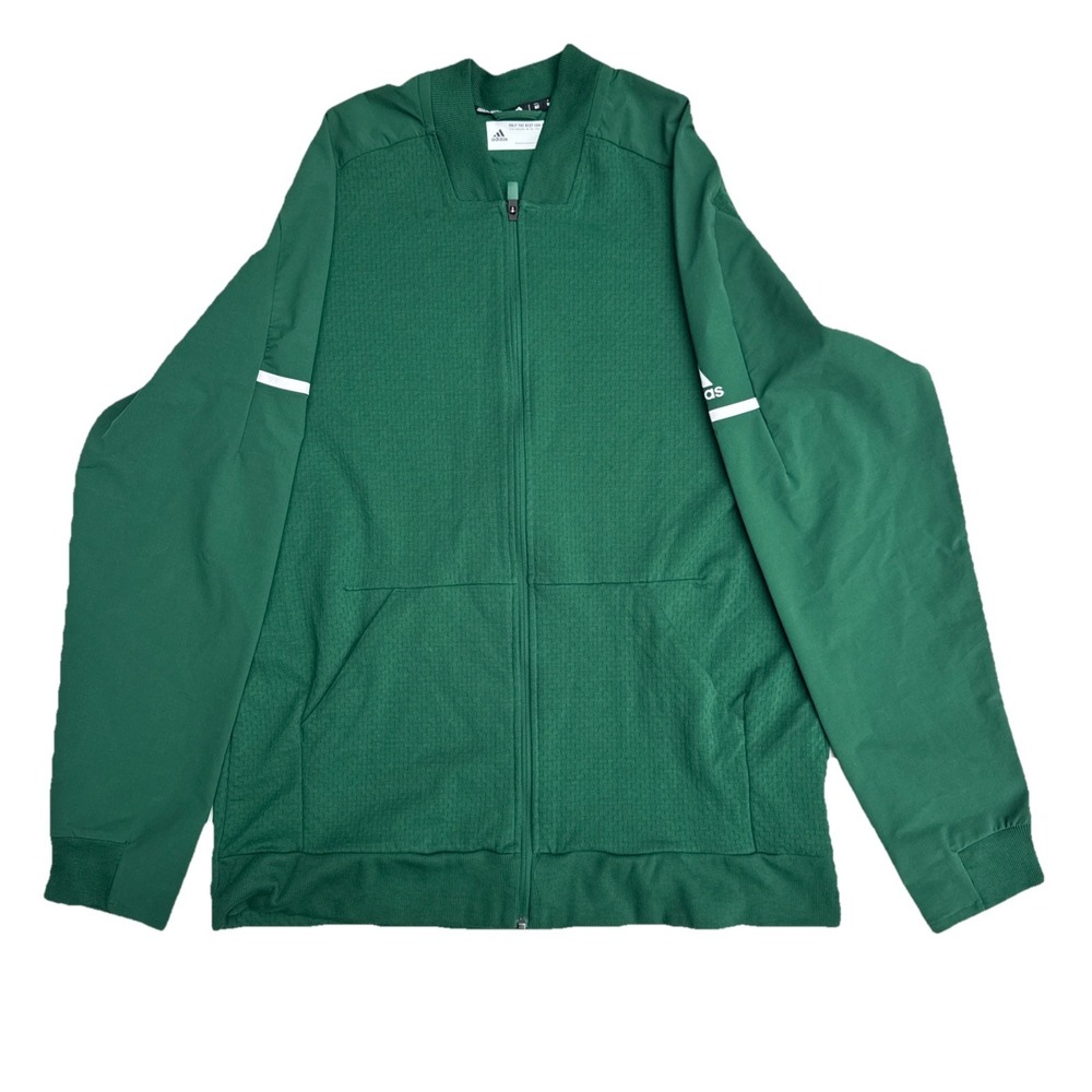 Adidas Collegiate Green Full-Zip Bomber Jacket Men's Extra Large Tall (XLT)